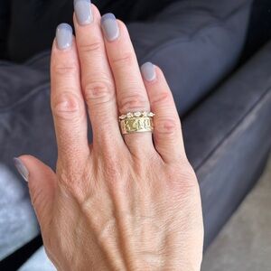 Freida Rothman 14K Gold 925 Stacking Ring